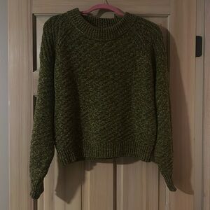 Universal thread medium brown/gold crew neck sweater